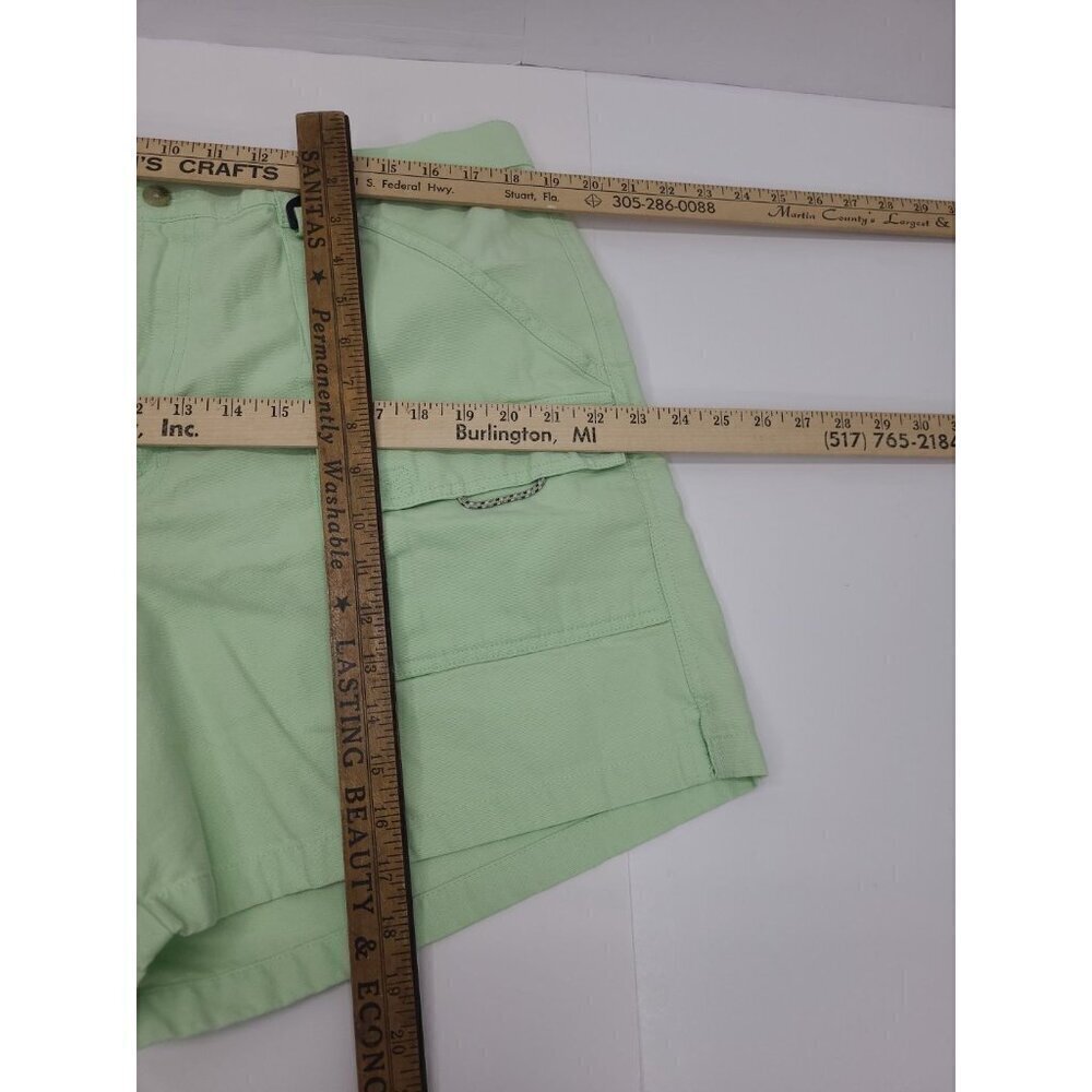 Columbia Shorts Men's Size XL 7L 100% Cotton Green Cargo Shorts - Picture 3 of 5